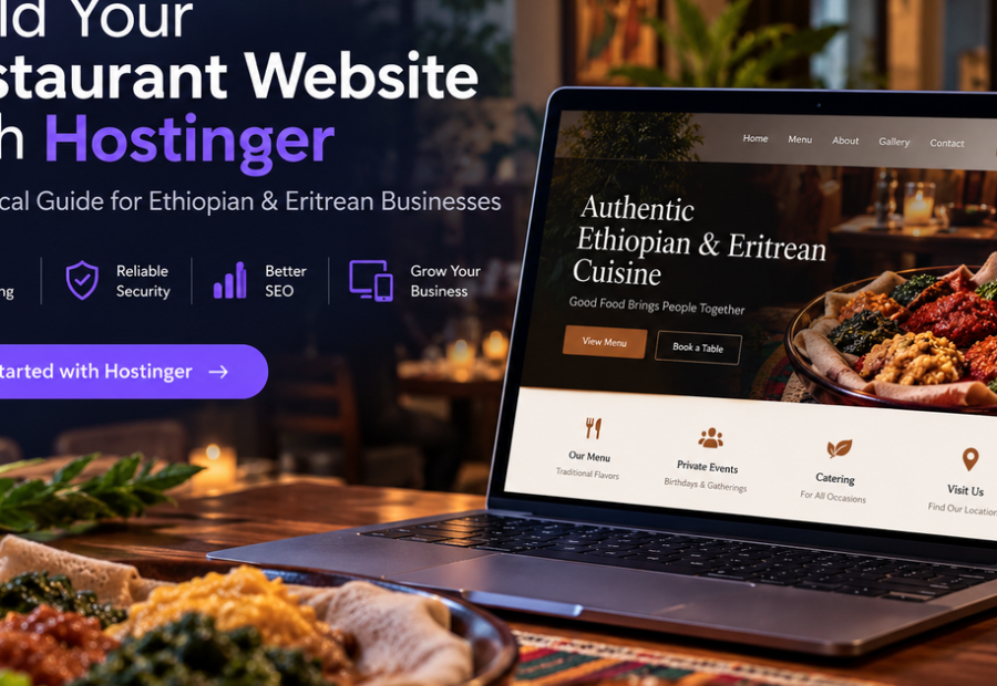 How to Build a Professional Restaurant Website with Hostinger: A Guide for Ethiopian & Eritrean Restaurants