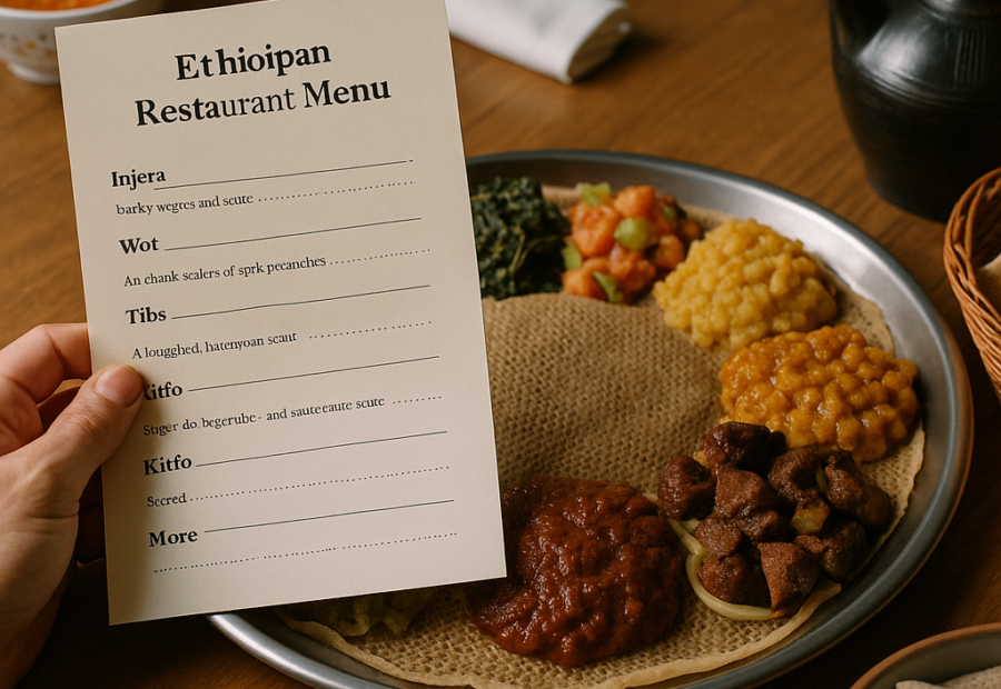 How to Read an Ethiopian Restaurant Menu: Injera, Wot, Tibs, Kitfo and More